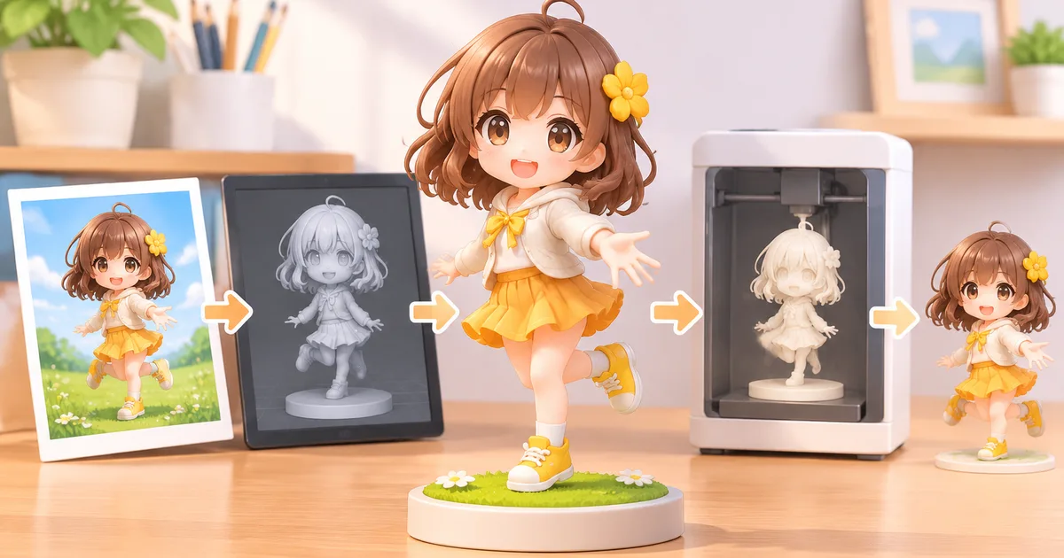 写真からフィギュアが完成するまでの全工程と顧客の役割