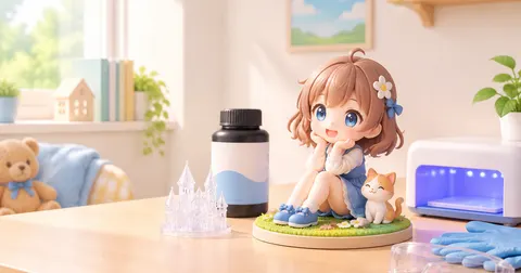 3D 프린트 레진 피규어의 안전성: 경화 후 레진의 화학적 변화와 어린이 있는 가정에서의 관리법
