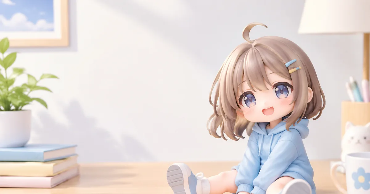 ココが脚を投げ出す座り姿、プライズフィギュア化が決定