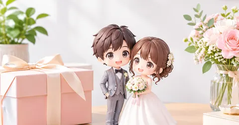 結婚祝いにフィギュアを贈るときの考え方：スタイル・サイズ・渡し方のポイント