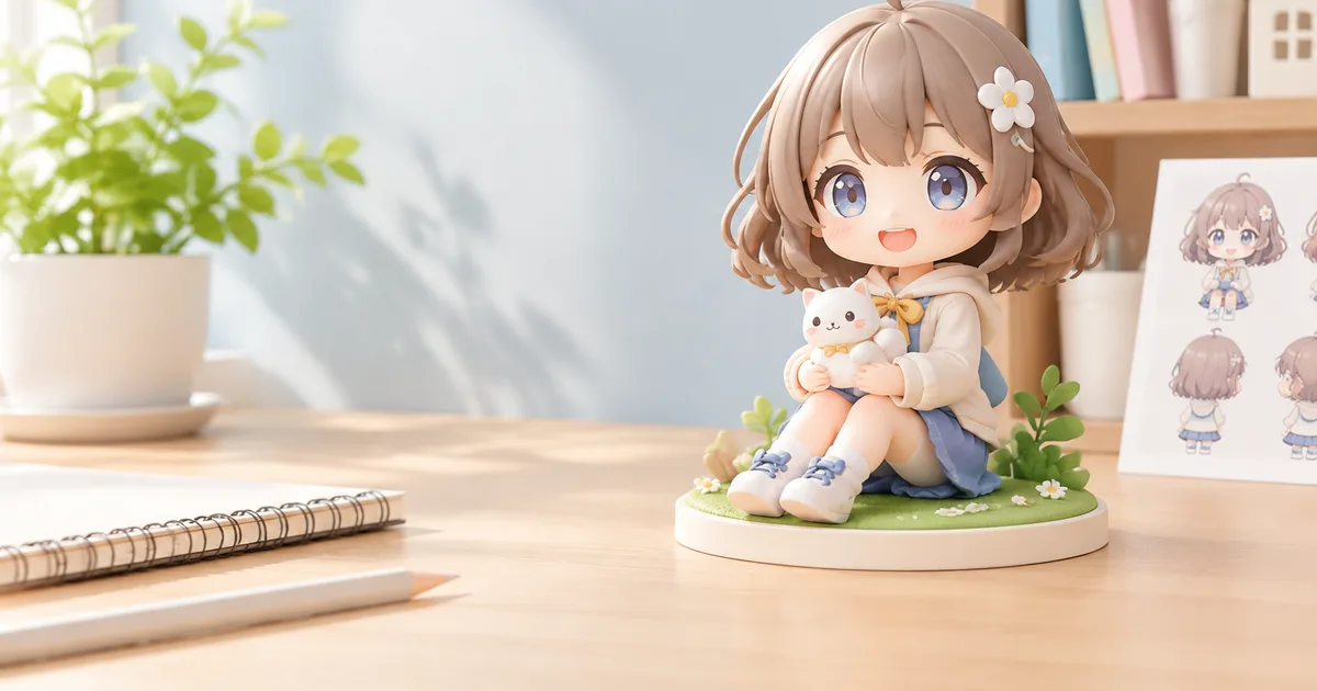正面寄りの写真1枚でフィギュアは作れるか