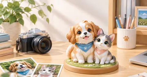 愛犬・愛猫の写真から作るペットフィギュアのコツ｜写真選びのポイントと毛並み表現の限界