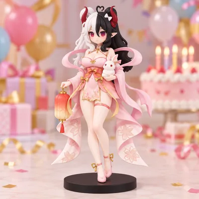 お客様が生成したフィギュア · アニメフィギュアのデザイン画