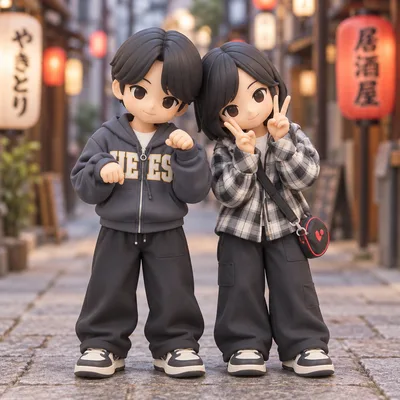お客様が生成したフィギュア · アニメフィギュアのデザイン画