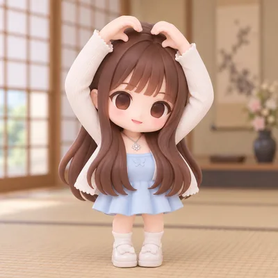 お客様が生成したフィギュア · デフォルメフィギュアのデザイン画