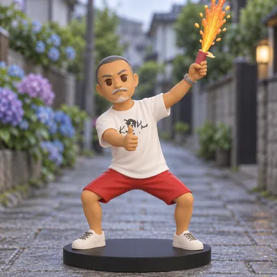 ユーザーが公開したフィギュアの完成イメージ