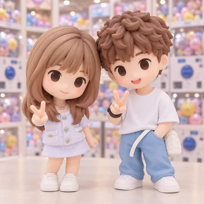 お客様が生成したフィギュア · デフォルメフィギュアのデザイン画