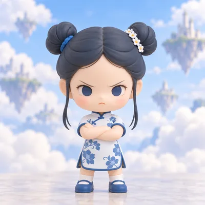 お客様が生成したフィギュア · デフォルメフィギュアのデザイン画