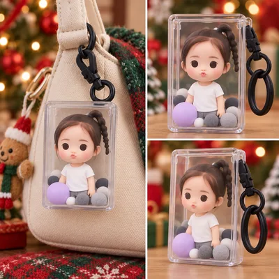 お客様が生成したバッグチャーム · デフォルメフィギュアのデザイン画